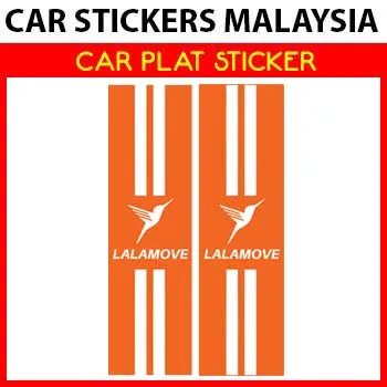 Car Plat Sticker - Lalamove E Hailing [ CSM ]