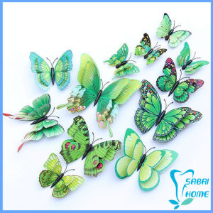 Easy DIY ของแต่งแต่งผนังห้อง แบบแม่เหล็ก หรือใช้กาว 2 หน้า ผีเสื้อกระดาษ สติ๊กเกอร์ 3D Butterfly