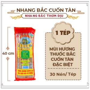 Nhang Bắc Thơm Êm Dịu Cuốn Tàn Hình Hai Quả Núi Thiên Lộc - Tép Nhỏ 27 Nén