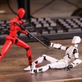 Titan Dummy 13 3D Printed Action Figure Dummy Joint Movable Action Figure 3D Puzzle DIY Lucky 13 Multi-sendi Bergerak Robot Dekompresi Merakit Mainan Dummy 13 Articulated. 