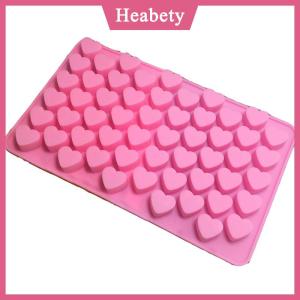 Heabety Mini trái tim Khuôn Silicone Ice Cube khay DIY sô cô la fondant khuôn 3D bánh ngọt
