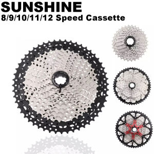 SUNSHINE Cassette 8/9/10/11/12 Speed MTB Mountain Road Bike Cassette 11-25/28/32/34/36/40/42/46/50/52T Bicycle Cassette For Shimano SRAM 8/9/10/11/12S Speed Cogs