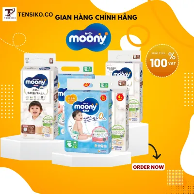[HCM]Tã Bỉm MOONY NATURAL dán/quần NB62/S58/M46/L38/L36/XL32