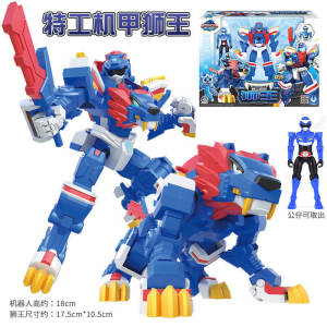 New Miniforce ToysForce 4 Super Dino Power Original Toys Robot Beastmaster Power Volt SAMMY LUCY MAX JACKEY LEO LAYI Lion Shark War Transforming Robot Toys Dinosaur Kids Action Figure Transformation Deformation Toy Collectibles Birthday ENJOY
