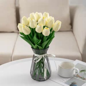 1pc Tulip Artificial Flower Bud Flower Decorative Fake Flower for Home Wedding Birthday Party Decorate