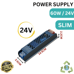 Power Supply Adaptor Switching Trafo LED Strip 24V 60W / 100W / 200W / 300W / 400W 24 Volt Ampere SUPER SLIM