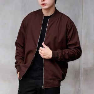 Jaket Bomber Pria Bahan Canvas bomber jacket