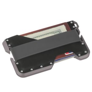 Dango Metal card bag RFID Anti-Theft Swiping Wallet EDC Multifunctional Stainless Steel Clamp Aluminum Alloy Card Sleeve