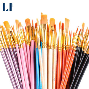 Cọ vẽ đầu nhọn đi nét nhỏ lông mềm thân gỗ chuyên dụng vẽ tranh vẽ móng tô tranh số hoá LIM Art