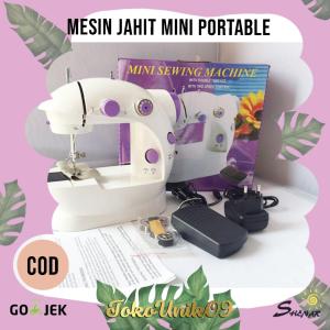 MESIN JAHIT / MESIN JAHIT PORTABLE / MESIN JAHIT MINI ( FREE MEJA ) SHENAR