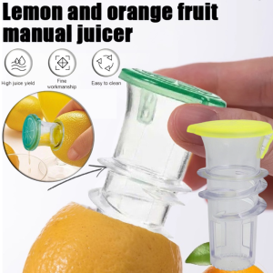Screw Top Lemon Juicer with Built-In Filter Multi-purpose Manual Juicer Manual Lemon Juicer Food Grade Plastic
