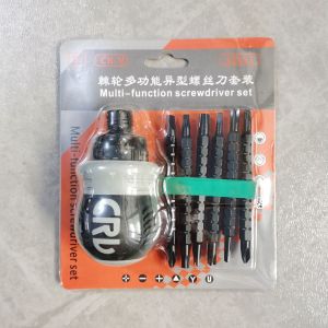 Mini Ratchet Screwdriver Rotating Handle Set Multi Shaped Head Telescopic Labor-Saving Screwdriver Repair Hand Tool