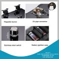 TitoCY POWERGUY  Flip and Folding  Dual  and Triple Stove Burner Tempered Glass & Stainless gas stove desktop embedded dual-purpose clamshell gas stoves for home. 