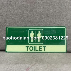 Bảng chỉ dẫn thoát nạn exit dạ quang 15 x 35cm (có sẵn keo sau)