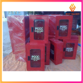 Tủ chữa cháy vách tường, tủ đựng thiết bị phòng cháy chữa cháy kích thước 600x400x200 mm. 