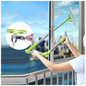 💥Dream Best🔥 New Telescopic High-rise Cleaning Glass Sponge Mop Multi Cleaner Brush Washing Windows Dust Brush Easy Clean the Windows