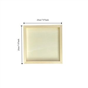 WAPKTY Wooden Blank Clay Frame Multi Size Creartive Wooden Photo Holder Kids Gift DIY Art Puzzle Holder Children Painting Drawing