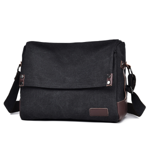 Canvas Messenger Bag Mens Bag Work 14inch laptop Bag Shoulder Bag Retro Bag