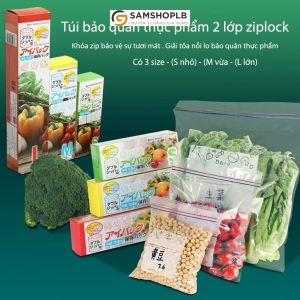 Sét 3 Hộp Túi Zip Tiện Lợi Đựng Thực Phẩm An Toàn Để Tủ Lạnh Vuadienmay