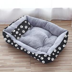 【Free Pillow】Pet Dog Cat Washable Cotton Cushion Sleeping Bed Dog Bed Washable Large Dog Bed Soft Comfortable