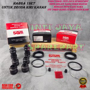 SIL SEAL PISTON REM CAKRAM RODA BELAKANG MITSUBISHI PAJERO DAKAR 2016-2019 KIRI KANAN 1SET SAM