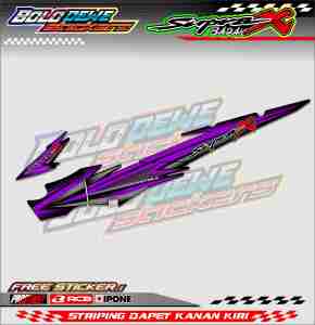 STRIPING VARIASI MOTOR HONDA SUPRA X OLD / STIKER LIST MOTOR HONDA SUPRA X LAMA