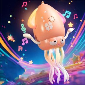INK6755 Interactive Dancing Octopus Toy Plastic Rechargeable Crawling Interactive Octopus Toy Cute Swinging Walking Dancing Octopus Kids Toddlers