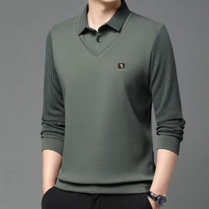Mens business brushed tops sports and casual fleece tops business fleece sports and casual tops