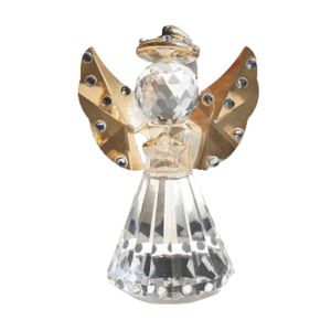 XUNJIE Collecible Guardian Angel Figurine Gift Crafts Figurines Collectibles Birthday Keepsake Romantic Crystal Angel Statue Living Room