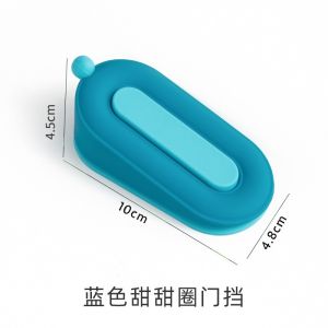 Silicone Door Stopper Barrier Door Anti-collision Top Doorstoppers Safe Household Door Blocker Door Suction Card Windproof Fixed Door Obstruction