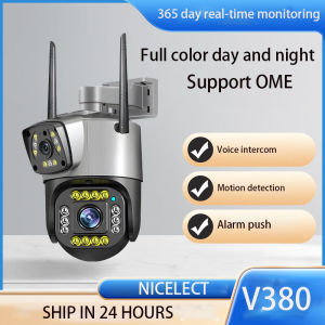 NICELECT 4MP Wifi 4G PTZ Camera HD Dual Lens 10X Zoom Outdoor Security IP Camera AI Human Detect Night Vision Surveillance CCTV Cameras