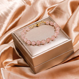 幸运手串 转运饰品 招财转运女士手链 黑点出生石转运手串 安全 天然晶石 高颜值 成年