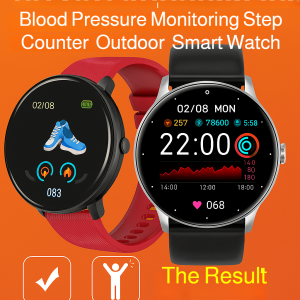 Smart Watch With Real Time Heart Rate And Blood Pressure Measurement  Multi Functional Sports Wristband心率血压监测运动手表