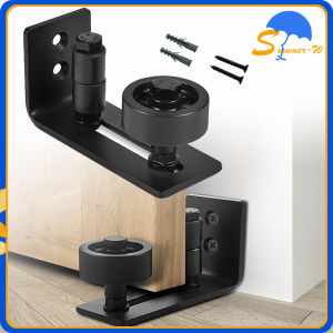 Adjustable Sliding Floor Guide Support Roller Retainer For Barn Door Hardware Untuk Roda Pintu Sliding