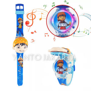 JAM TANGAN ANAK BOBOBOY LAMPU MUSIK BOBOIBOY LAKI LAKI