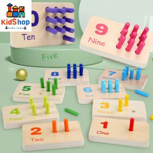 Montessori Wooden Toy Counting Sticks Digital Cognition Hands Brain Training Math Toy Learning Educational Toys For Children Kid