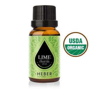 Tinh Dầu Chanh Sần Lime Essential Oil Heber Natural Life 100% Thiên Nhiên Nguyên Chất Cao Cấp Nhập Khẩu Xông Thơm Phòng