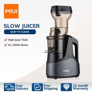 MIUI Flagship Slow Juicer 7-Segment Helical Cold Press with Patented FilterFree Unique Strainer Commercial AC-Motor Flagship Model