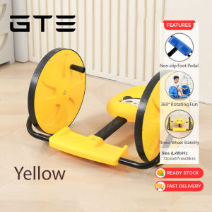 GTE Children Hand Cranked Ride On Car with 360 Degree Rotation Ergonomic Seat Tri Wheel Toy Kereta Mainan Kanak Kanak - Fulfilled by GTE SHOP