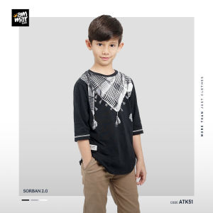 Kaos Sorban Anak Laki laki Cowok Islami Branded Kualitas Premium Distro 1 - 12 Tahun By Ammarkids