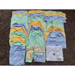 COD Paket Hemat Perlengkapan Baju Bayi NB /popok/singlet/baju bayi/celana bayi SNI