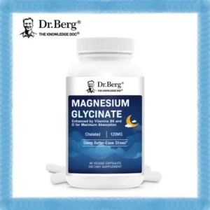 Dr.Berg 150 Veg Capsules Magnesium Glycinate Supplement Chelated Mg Plus Vitamin B6 & D Natural Nutrient Formula Help Supply Body Minerals & Vitamins For Daily General Body Wellness