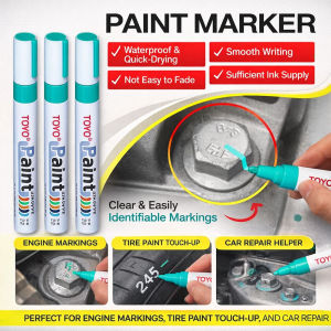 Quick Dry Paint Marker Pen Permanent Acrylic Paint Pen Waterproof Car Tire Oil-Based Paint Pen Set Metal Markers Stationery