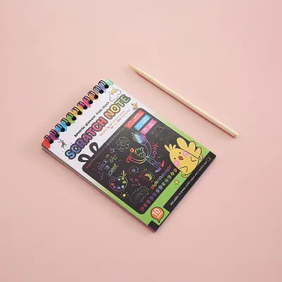 Kids Scratch Notebook | Drawing Sketch Pad | Goodie Bag | Birthday Party Gift | Childrens Day Gift | HEYBABE