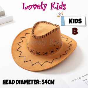 [READY STOCK] LOVELY KIDS COSTUME WESTERN WILD WEST COWBOY HAT (KIDS/ADULTS) HALLOWEEN COSPLAY (TOPI KOBOI) 成人儿童牛仔帽