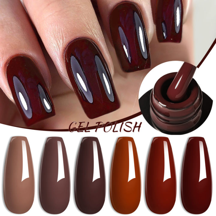 40+ Cool Brown Nail Designs To Try In Fall - The Glossychic | Brown nails  design, Acrylic nail designs, Nail designs