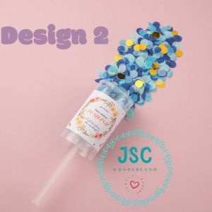 Party Spray Flower Tube For Wedding Birthday Party Decoration Push-Pop Party Flower Tube Confetti 迷你喷花筒婚礼生日派对礼花筒五彩纸