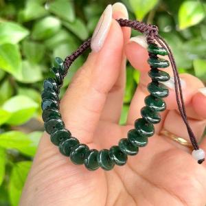 Q2064 Vòng full đồng điếu Lam Ngọc đậm tết dây handmade ko kén mệnh - Phong Thủy TUDO