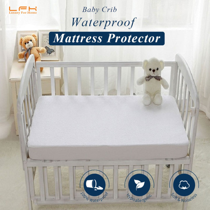 Baby Mattress Protector Cotton Terry Waterproof Crib Fitted Sheet