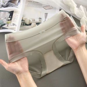 กางเกงในกางเกงเอวปกติสำหรับสตรี M-XL กางเกงในผ้าฝ้ายบริสุทธิ์ระบายอากาศที่สะดวกสบายผู้หญิง